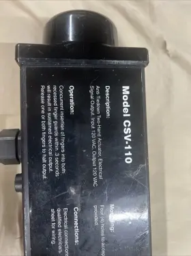 Csv-110 Mead Anti-tiedown 2 Hand Control Actuator 120 Vac #2