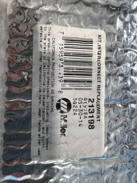 Mil213198 Miller 213198 Dynasty 300 Sd / Dx Kit Interconnect New Unused