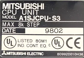 A1sjcpu-s3 Mitsubishi A2acpu Cpu Unit 100-120/200-240vac 3a Plc Usa #2
