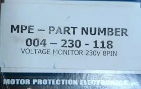 004-230-118 Motor Protection Elec. Inc Elec
