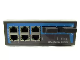 Eds-308-ss-sc-t Moxa 6-port 100 Mbps Etherdevice Unmanaged Redundant Switch #3