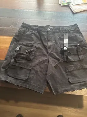 Daq3231907 Nova Men S Black Cargo Shorts