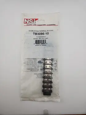 Tb3096-10 Nsi Double Row Terminal Blocks 10 Terminals 30 Amp / 600 Volt