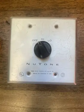 Vs-51 Nutone Scovill Vs-52 Vintage Speed Control - Wall Switch For Fans Tested Working