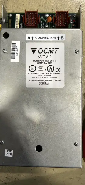 Hky-001347 Ocmt Control Module Avdm 2 Rev 0801 99 Avdm2 26vdc 3a