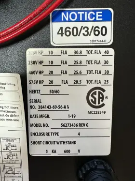 56273436 Ohio Electric Controller Module 230/460vac 20hp Id M32016 Shipsame Day #3