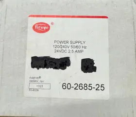 60-2685-25 Omron Fireye Power Supply 120/240v 50/60hz 24vdc 2.5 Amp