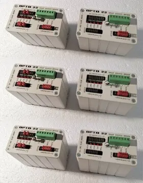 Snap-b3000 Opto 22 Lot Of 6 Snap Analog/digital Brain Mistic Protoco