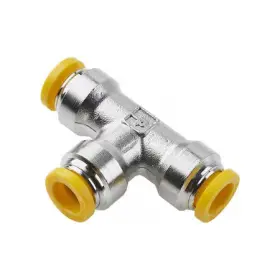 164plp-10m Parker Metric Metal Push-to-connect Fitting Brass Silver