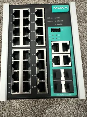 Eds-528e-4gtxsfp-hv-t Plc-topshop Moxa Eds-528e-4gtxsfp-hv Used Very Clean