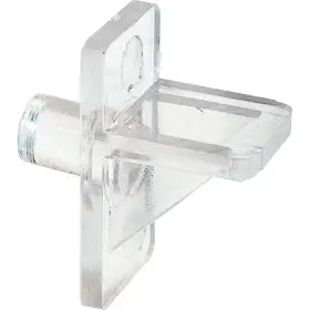 U-10136 Prime-line 1/4 Inch Clear Plastic Shelf Support 8 Count U 10136