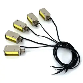 Qinizx 723258876394 5pcs Dc 12v 4mm Stroke Mini Push Pull Type Solenoid Actuator Micro Solenoi