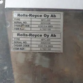 Mpc-200 Rolls-royce Oy Ab Mpc-200/ Rollsroyce Mpc220 #2