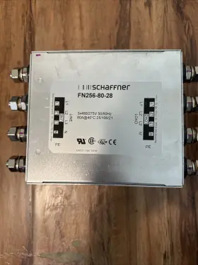 Fn256-80-28 Schaffner Lot Of 2 Schnaffer Fn 256-80-28 Power Line Filter 3x480/275vac 3ph Neutral #2