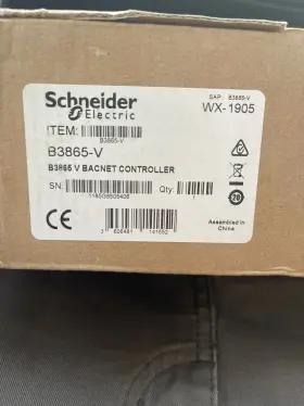 B3865-v Schneider Electric Bacnet Andover Continuum Controller With Built-in Actuator New