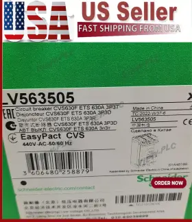 Schneider Lv563505 Circ Breaker Cvs630f Ets 630a 3p3t New In Box