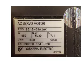 Sgmg-09a2ac Servo 1pcs Used Motor Sgmg-09a2acmm #f8 #2