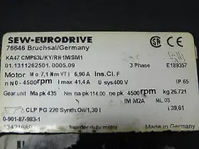 Cmp63l Sew Eurodrive Cmp63l/ky/rh1m/sm1 Ka47 Replacement Motor Part #2