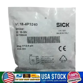 Vl18-4p3240 Sick New Vl184p3240 6013551 Photoelectric Reflective Sensor