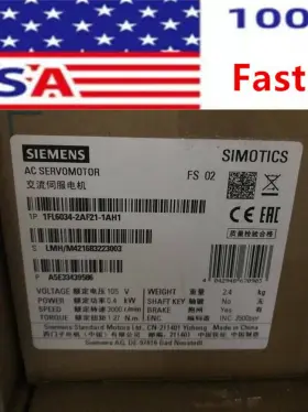 1fl6034-2af21-1ah1 Siemens New Ac Servo Motor Converter Ipcs
