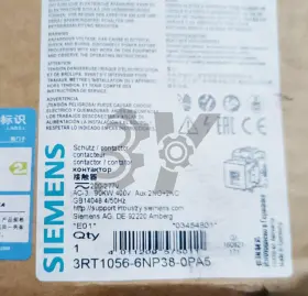 3rt1056-6np38-0pa5 Siemens One Power Contactor 3rt10566np380pa5 New