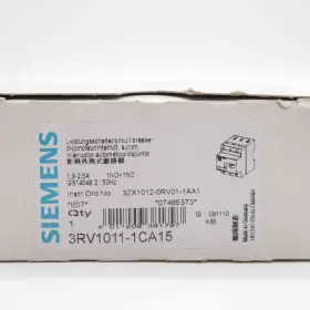 3rv1011-1ca15 Siemens New Circuit Breaker 1.8-2.5a