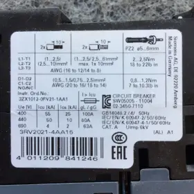 3rv2021-4aa15 Siemens 1pcs Brand New Circuit Breaker 3rv2 021-4aa15 Fast Ship #3