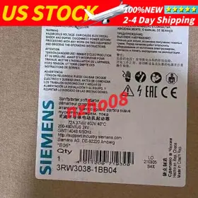 3rw3038-1bb04 Siemens /3rw30381bb04 Soft Starter Brand New Fast Shipment 3rw3038-1bb04 Siemens /3rw30381bb04 Soft Starter Brand New Fast Shipment