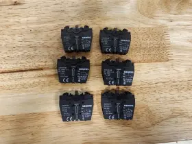 3sb3403-0a Siemens Pushbutton Switch Auxiliary Contact Lot Of 6