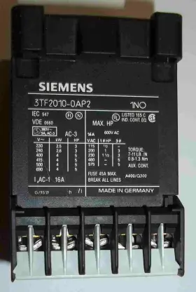 3tf2010-0ap2 Siemens Contactor