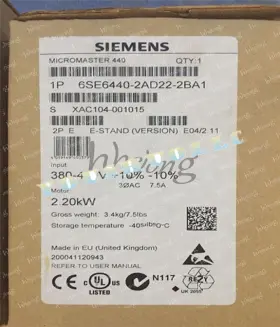 6se6440-2ad22-2ba1 Siemens 440-2ad22-2ba1 1pc 6se6 New