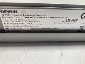 540-865d Siemens Apogee Terminal Equipment Controller Vav Electric Heat #2