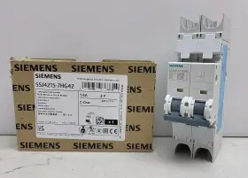 5sj4215-7hg42 Siemens Circuit Breaker 1.6 Amp 2 Pole 480y/277v New