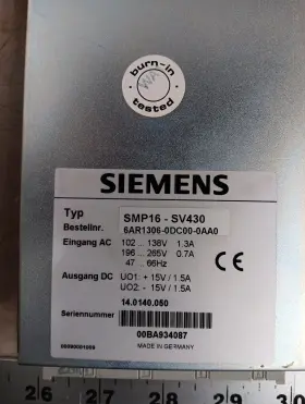 6ar1306-0dc00-0aa0 Siemens Power Supply Smp16-sv430 - 30 Day Warranty Free Ship #3