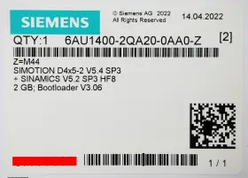 6au1400-2qa20-0aa0-z Siemens 6au1400-2qa20-0aa0 6au1 400-2qa20-0aa0 M41 42 43 44