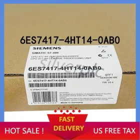 6es7417-4ht14-0ab0 Siemens New 6es74174ht140ab0 Simatic S7-400h Cpu 417h
