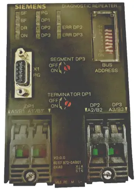 6es7972-0ab01-0xa0 Siemens Diagnostic Repeater For Profibus Dp Used G4