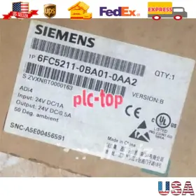 6fc5211-0ba01-0aa2 Siemens New 6fc5 211-0ba01-0aa2 Sinumerik I/o Analog Drive