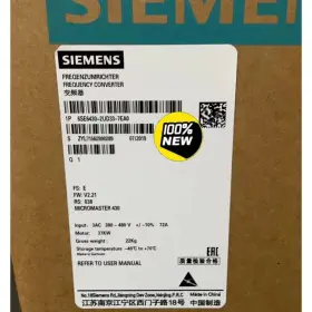 6se6430-2ud33-7ea0 Siemens 6se6430-2ud33-7eao New 6se6 430-2ud33-7ea0 Micromaster 430 Nofilter