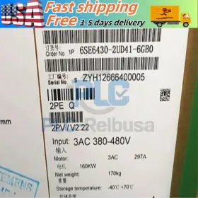 6se6430-2ud41-6gb0 Siemens New Micromaster430 Without Filter 6se6 430-2ud41-6gb0