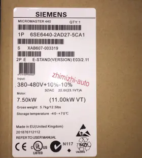 6se6440-2ad27-5ca1 Siemens 6se64402ad275ca1 Plc New In Box Factory Sealed Usa #2