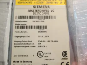 6se7021-3tp60 Siemens Masterdrives New #2