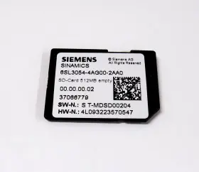 6sl3054-4ag00-2aa0 Siemens Sinamics Vfd Memory Card 512mb 6sl30544ag002aa0
