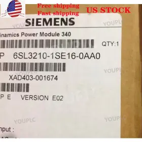 6sl3210-1se16-0aa0 Siemens New 6sl3 210-1se16-0aa0 S120 Converter Power Module
