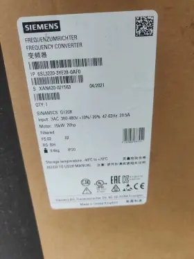 6sl3220-3ye28-0af0 Siemens New Sealed Frequency Converter