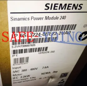 6sl3224-0be22-2ua0 Siemens 1pcs New Power Module 6sl3 224-0be22-2ua0