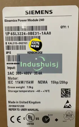 6sl3224-0be31-1aa0 Siemens 1pc 6sl3 224-0be31-1aa0 New In Box Expedited Shipping