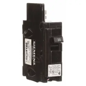 Bq1b035 Siemens Miniature Circuit Breaker Bq Series 35a 1 Pole 120v Ac