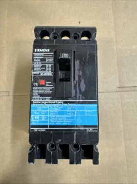 Ed23b100 Siemens Molded Case Circuit Breaker Ed2 Series 100a 3 Pole