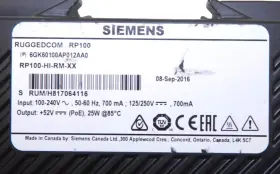 6gk60100ap012aa0 Siemens Rp100-hi-rm-xx Ruggedcom Rp100 Power Supply #3